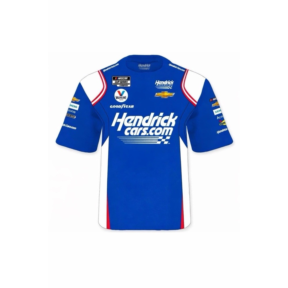 Kyle Larson #5 Hendrickcars.com Uniform Sublimated Dry Fit NASCAR T-shirt 4xl - Picture 3 of 8